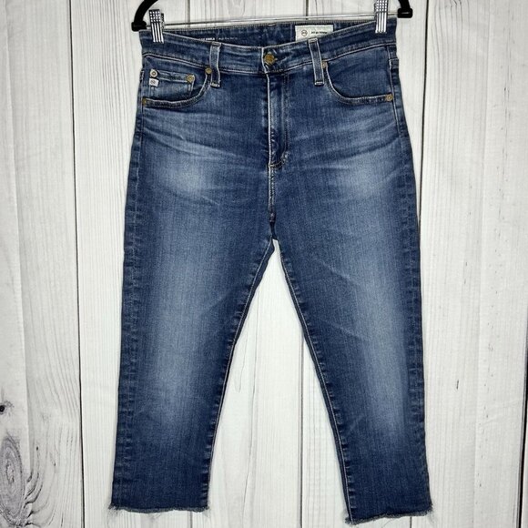 ADRIANO GOLDSCHMIED Farrah Ankle High Rise Skinny Jean AG-ED Denim Blue Size 29R - Picture 1 of 10